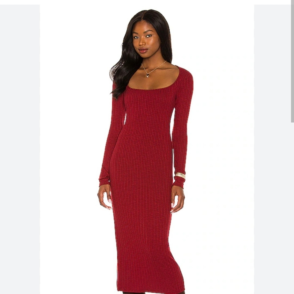House of Harlow 1960 Red Long Sleeve Dress